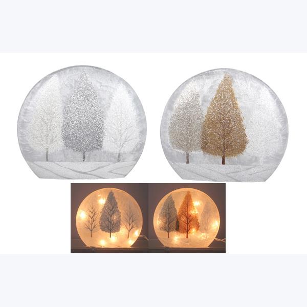 94125 LED Globe Frosted Glitter Tree