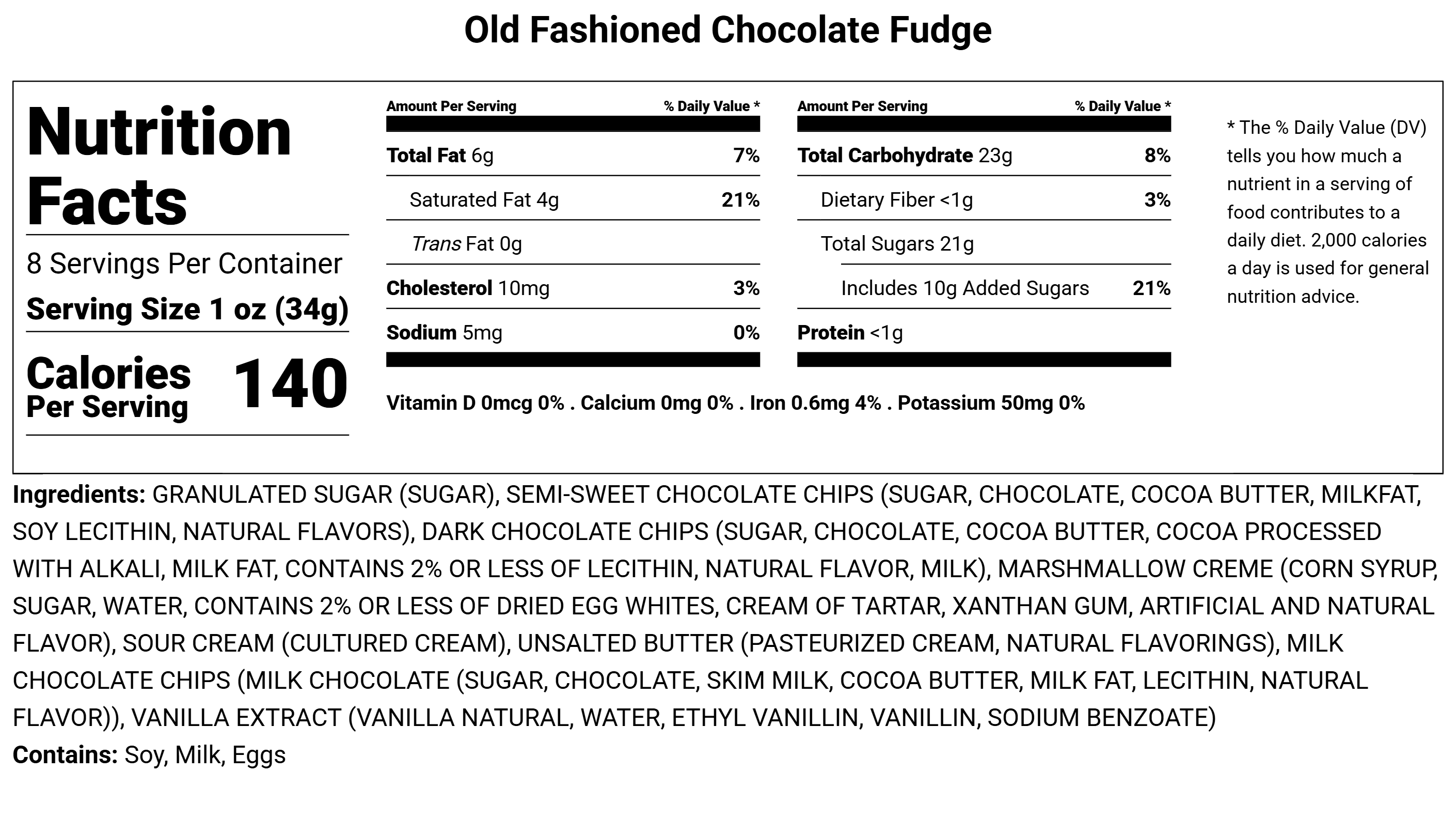 Handmade Old Fashioned Chocolate Fudge